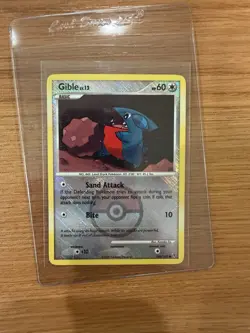 2009 Pokemon League Promo Gible 106/147 - Crosshatch Holo Pokemon Card (1) - Image 1