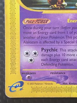 Pokemon TCG Alakazam 2/144 Skyridge Non-Holo HP - Image 4