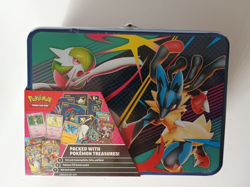2025 POKEMON TCG COLLECTOR TREASURE CHEST LUNCH BOX TIN New / Sealed - Image 1