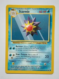 Pokemon - Starmie - Base Set 1999-2000 4th Print 64/102 - Common - NM - Image 1