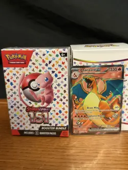 Pokemon Scarlet & Violet 151 Booster bundle AND 183/165 Charizard EX! - Image 1