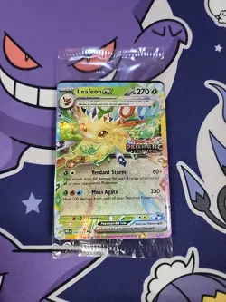 Pokemon Leafeon EX 006/131 Prismatic Evolutions Stamp Promo Sealed - Image 1