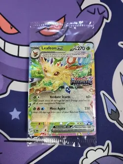 Pokemon Leafeon EX 006/131 Prismatic Evolutions Stamp Promo Sealed - Image 2