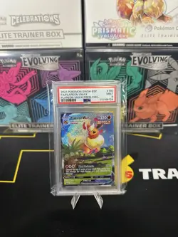 Pokemon 2021 Flareon VMAX SWSH180 Sword & Shield Promo PSA 9 Full Art Holo - Image 1
