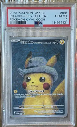 Pokemon Pikachu with Grey Felt Hat Promo PSA 10 English 2023 SVP 085 - Image 3