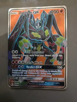 Pokemon Zygarde GX Ultra Rare Full Art Holo 123/131 Sm-Forbidden Light HP200 LP - Image 1