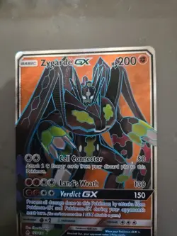 Pokemon Zygarde GX Ultra Rare Full Art Holo 123/131 Sm-Forbidden Light HP200 LP - Image 5