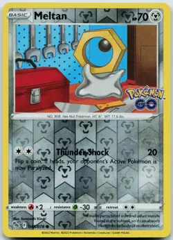 Meltan #045/078 Common,Reverse Holo Pokemon GO - NM - Image 1
