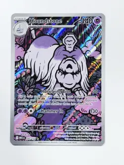 Pokemon TCG Houndstone 145/132 Mega Evolutions Illustration Rare - Image 1