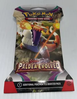 Pokemon Scarlet & Violet Paldea Evolved Sleeved Booster Pack (Random Pack Art) - Image 1