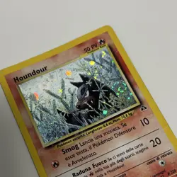 Pokemon - Houndour 5/75 - Neo Discovery - Holo rare + swirl - HP/DMG - Image 3