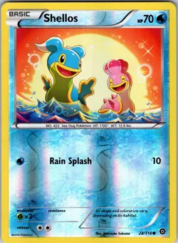 Shellos 28/114 XY - Steam Siege Pokemon TCG LP - Image 1
