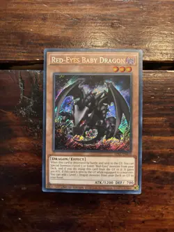 Yugioh Red-Eyes Baby Dragon LDS1-EN010 - Secret Rare - NM - Image 1