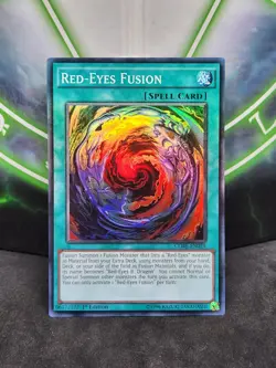 Yugioh Red-Eyes Fusion CORE-EN059 1st Edition Super Rare NM - Image 1