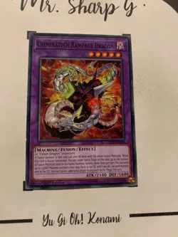 CHIMERATECH RAMPAGE DRAGON - 1st EDITION LEDD-ENB29 ENGLISH Yu-Gi-Oh! COMMON - Image 5
