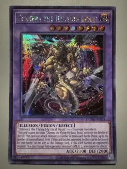 YUGIOH CHIMERA THE ILLUSION BEAST ASIA ENGLISH EDITION DUNE-AE034 SECRET RARE - Image 1