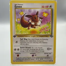 Pokemon TCG Eevee Jungle 1st Edition Card 51/64, Regular Common, NM - Image 1