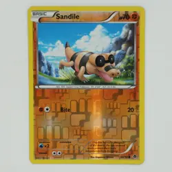 Sandile 60/98 Reverse Holo Common BW Emerging Powers Pokemon Card - Image 1