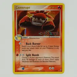 Camerupt 4/107 Holo Stamped Rare Ex Deoxys Pokemon Card - Image 1