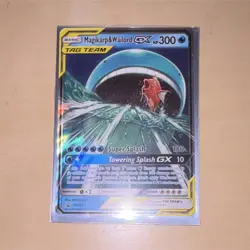 Pokemon Magikarp & Wailord GX TAG TEAM Promo Holo SM166 English Card - Image 1