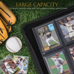 Top Loader Binder - 4 Slot Trading Cards Collection Album with Sleeves - Hold... - Image 4