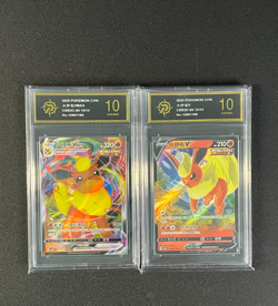 Pokemon 2pcs chinese cards Flareon CBB2C-04 13 14/14 Grade10 - Image 1