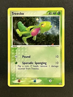 Treecko 016 - Rare Holo (Black Star Promo 2004) Pokemon Card NM Vintage TCG - Image 1
