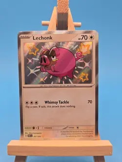 Lechonk - 207/091 - Pokemon Paldean Fates Shiny Rare Card NM - Image 1