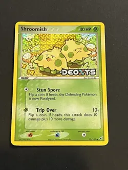 Shroomish Reverse Holo 72/107 2005 Pokemon EX Deoxys Stamped Vintage TCG Card - Image 2