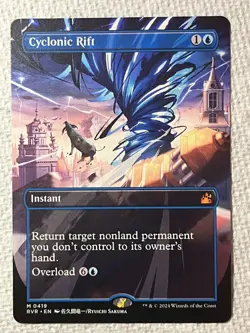 Cyclonic Rift Anime Borderless Ravnica Remastered MTG - Image 1