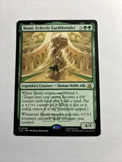 Bumi, Eclectic Earthbender - Avatar: The Last Airbender MTG Plus Bonus Rare!!! - Image 1