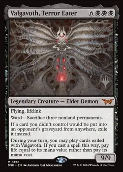 Valgavoth, Terror Eater NM, English MTG Duskmourn Demon PROMO - Image 1