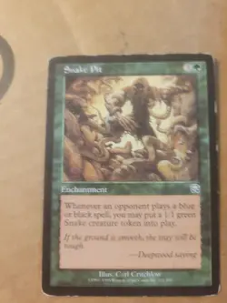 Snake Pit [Mercadian Masques] Magic MTG #271 Green English Uncommon PLAYED - Image 1