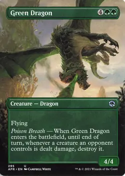 Green Dragon (Borderless) U Adventures in the Forgotten Realms 295 LP - Image 1
