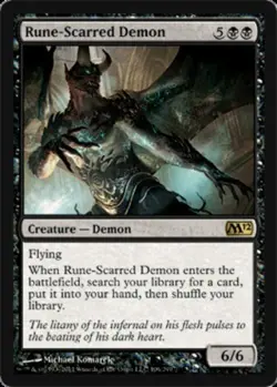 1x Rune-Scarred Demon - Foil Moderate Play MTG Magic - Kid Icarus - - Image 1