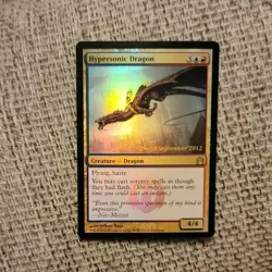 Magic: The Gathering Hypersonic Dragon Foil Promo Prerelease 170/274 English - Image 1