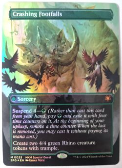 Crashing Footfalls Borderless FOIL MTG MKM Special Guests NM - Image 1