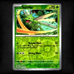 Scyther 123/165 SV: Scarlet & Violet 151 Reverse Holo Uncommon Pokemon TCG NM - Image 1