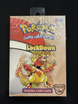 *NEW FACTORY SEALED* 1999 Pokemon Fossil Lockdown Theme Deck WOTC Vintage 742818060776 - Image 2