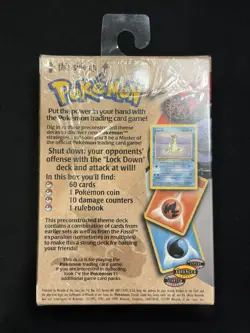 *NEW FACTORY SEALED* 1999 Pokemon Fossil Lockdown Theme Deck WOTC Vintage 742818060776 - Image 4