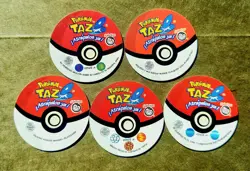 TAZOS POKEMON 1 Sabritas Lot Of 5 Pog Taps Cups Nintendo 1998 MEXICO VHTF - Image 2