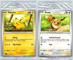 Pokemon Together Pikachu/Eevee 151 PokePost Pop-Up Promo 025/133 New Sealed - Image 1