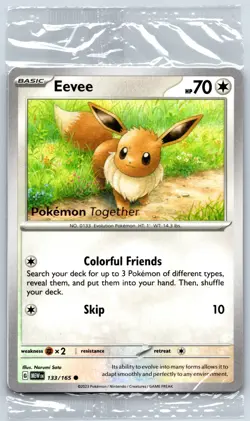 Pokemon Together Pikachu/Eevee 151 PokePost Pop-Up Promo 025/133 New Sealed - Image 4