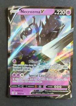 2021 Pokemon Necrozma V Ultra Rare 063/163 Swsh05: Battle Styles Holo - Image 1