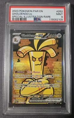 Gholdengo ex 252/182 PSA 9 Sv04 Paradox Rift Holo Pokemon TCG See Pictures - Image 1