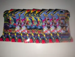 Pokemon Mega Evolution Phantasmal Flames Booster Pack Lot 10 - Image 1