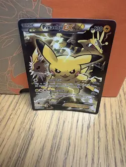 Pokemon TCG Promo - Pikachu EX XY124 Full Art Holo - Image 1
