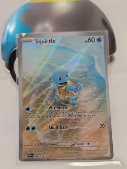 Pokemon TCG Squirtle 170/165 Scarlet & Violet 151 Illustration Rare NM - Image 1