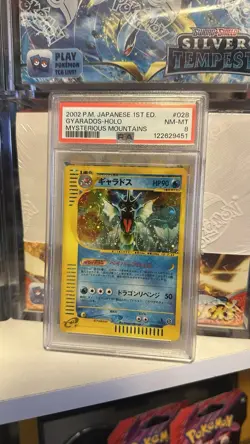 2002 Pokemon GYARADOS 028/088 Mysterious Mountains 1st Edition Holo JPN PSA 8 - Image 3