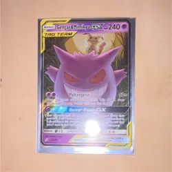 Gengar & Mimikyu GX 53/181 Sm-Team Up TAG TEAM Holo Ultra Rare Pokemon Card - Image 1